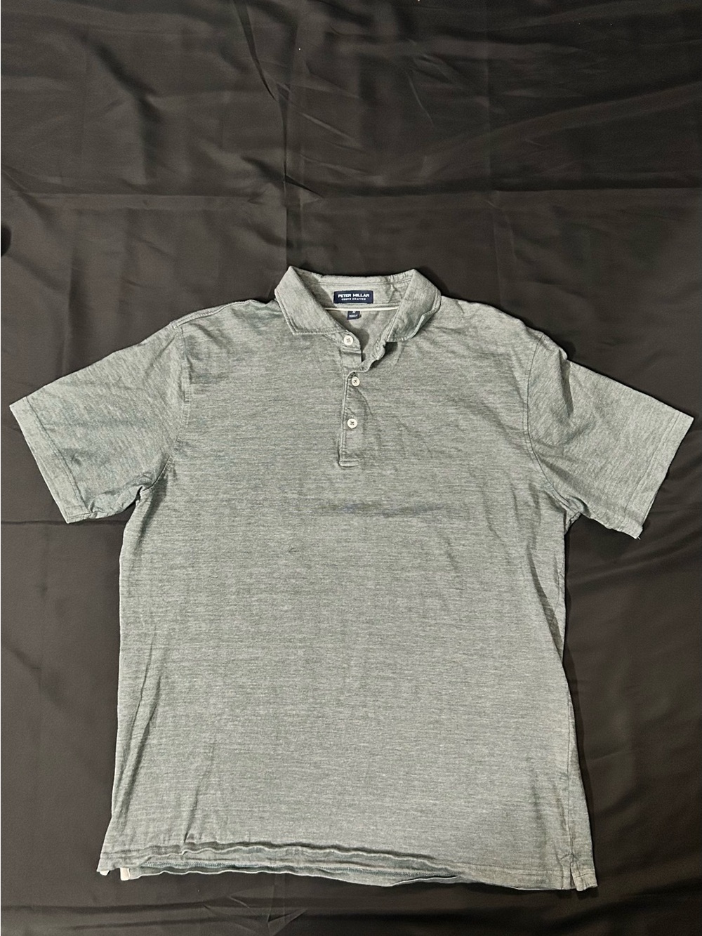 Peter Millar Light Heather Gray Polo Shirt